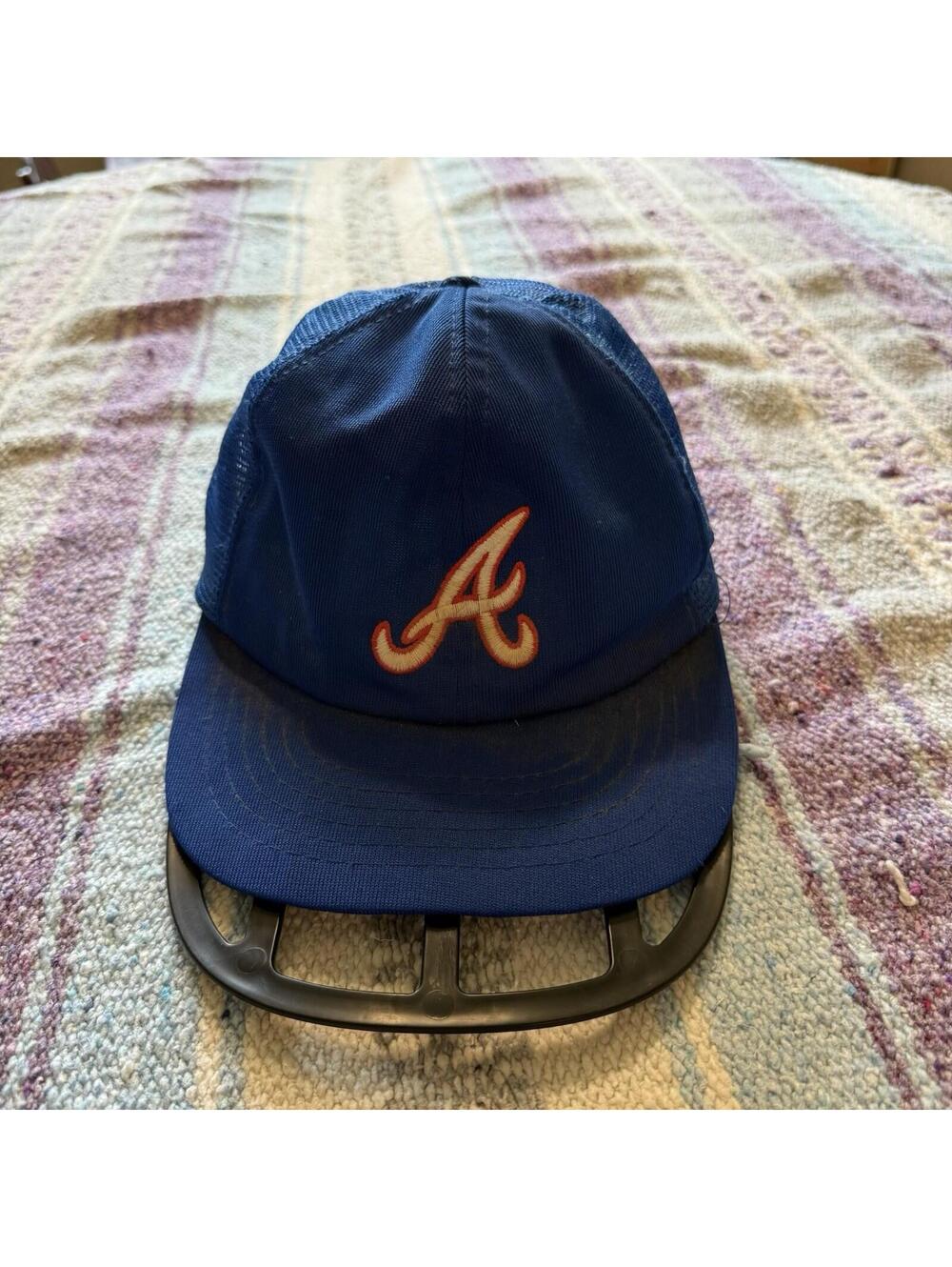 Vintage‎ 70s Authentic MLB Atlanta Braves Hat Cap Snapback Trucker Mesh OSFA